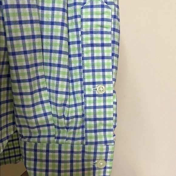 Ralph Lauren Blue and White Plaid Men's Shirt - Picture 8 of 10